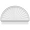 Ekena Millwork Half Round Sunburst Architectural Grade PVC Combination Pediment, 34"W x 23-3/4"H x 2-3/4"P PEDPC034X240HRO01 - alternate 3